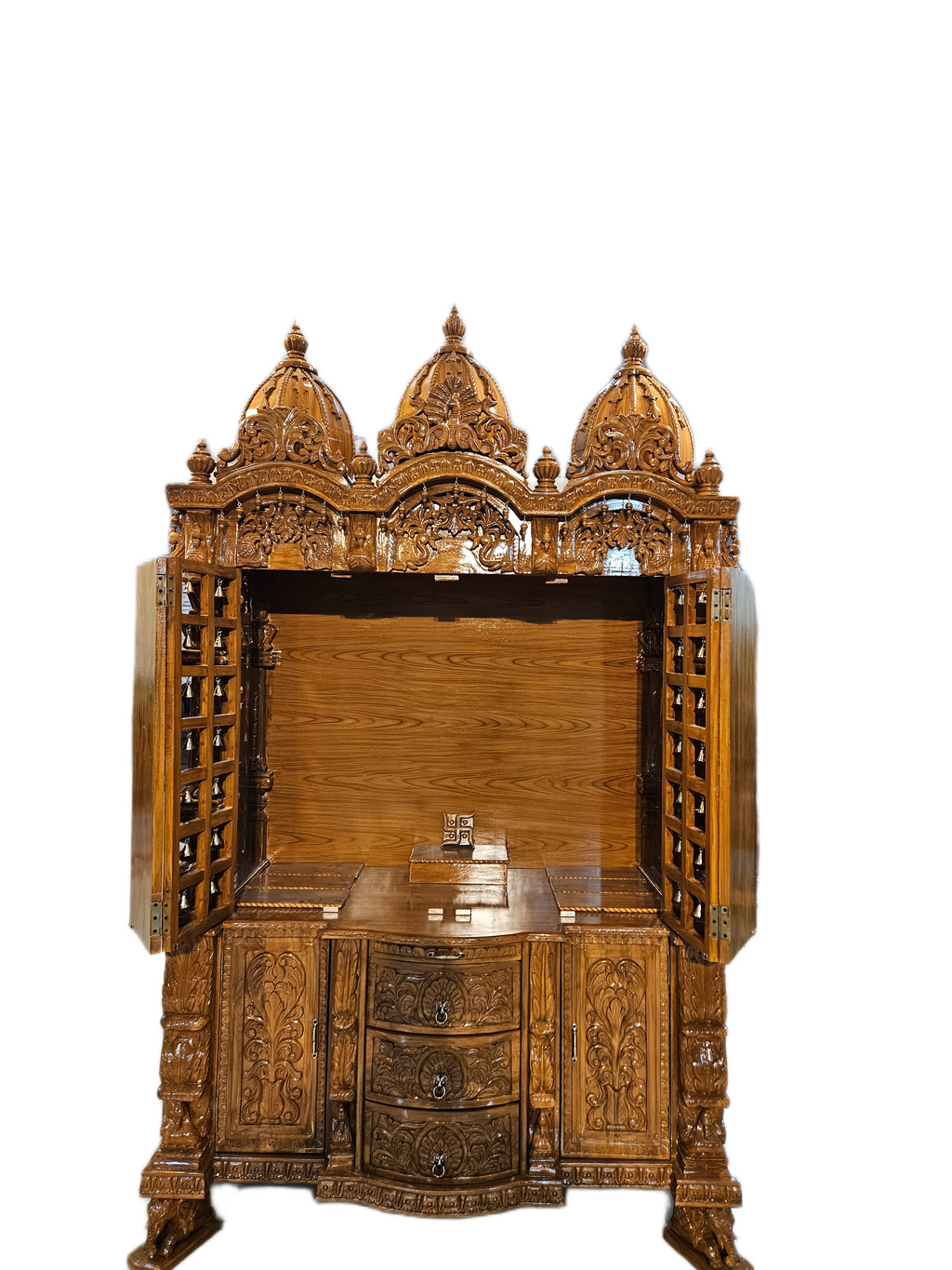 Premium Handcrafted Mandir with Intricate Carvings