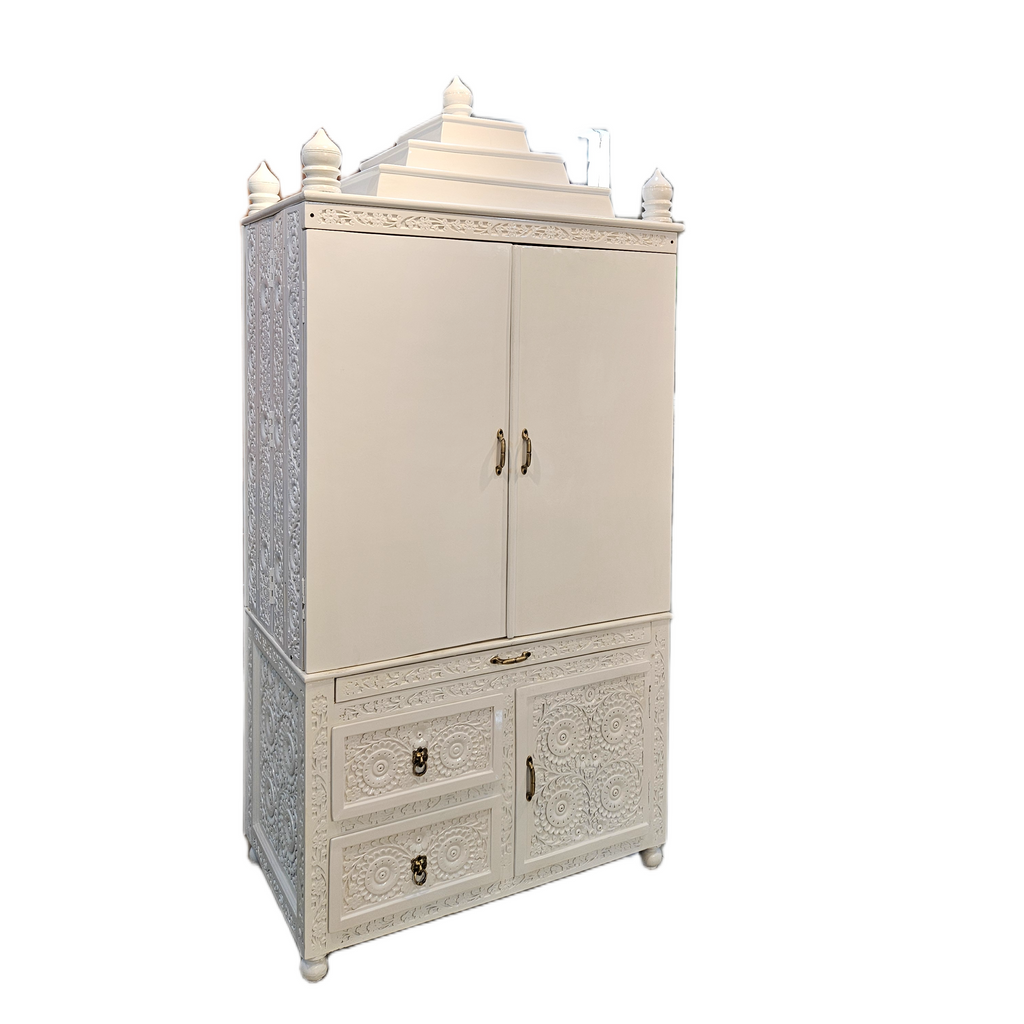 Luxury Wooden Pooja Temple for Home Décor