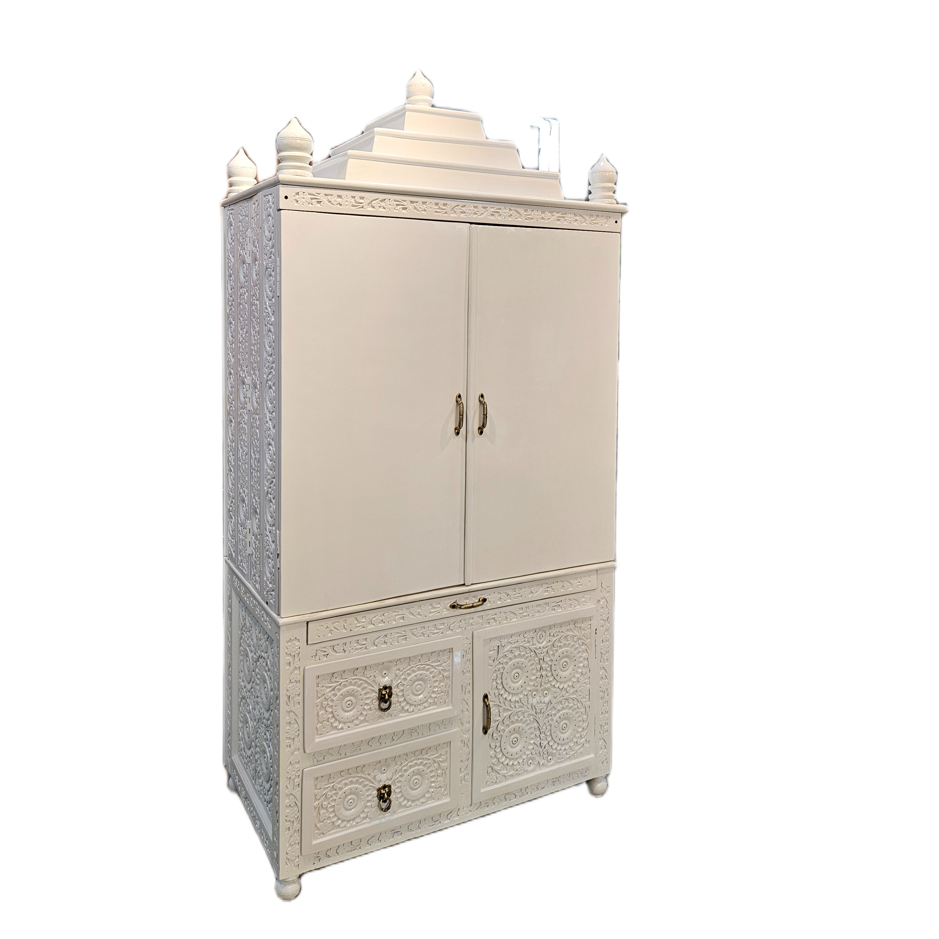 Luxury Wooden Pooja Temple for Home Décor