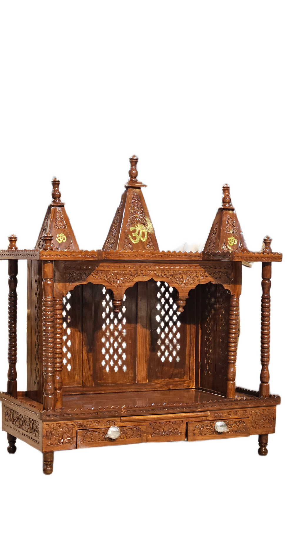 Antique Style Wooden Temple for Home Worship