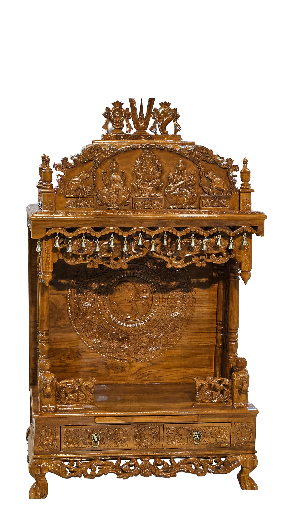 Premium Solid Wood Temple for Meditation & Prayer
