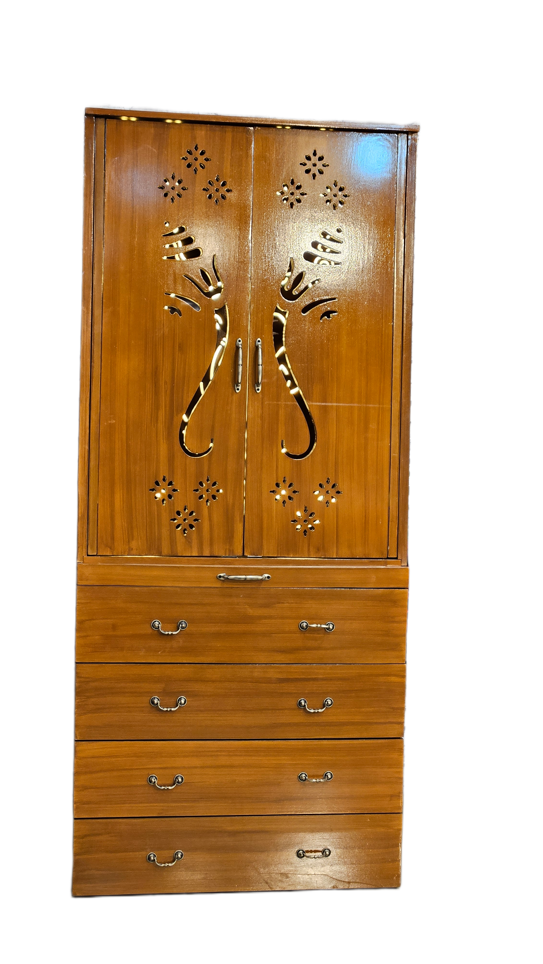 Antique Style Wooden Temple for Home Worship