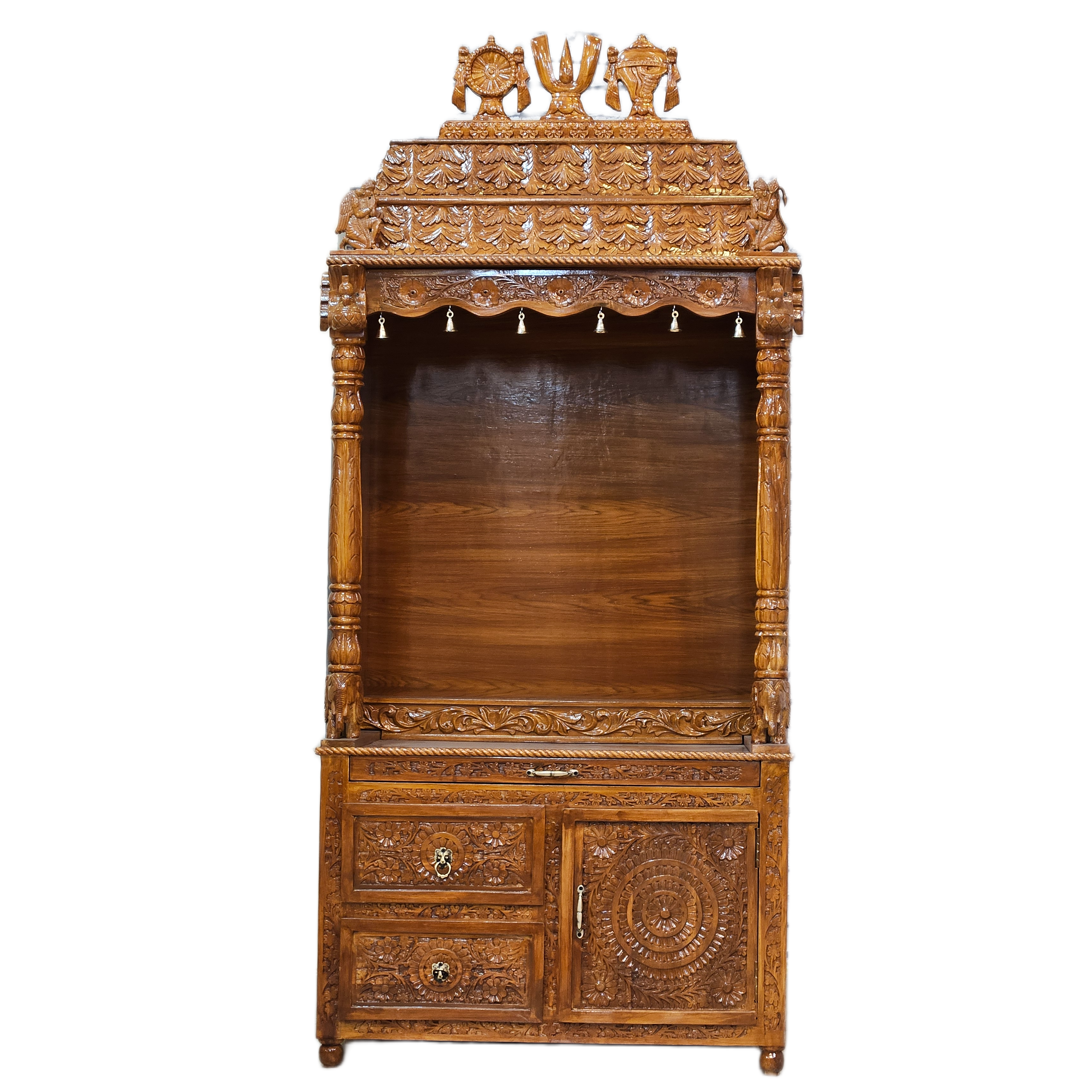 Elegant Wooden Temple for Spiritual Corners