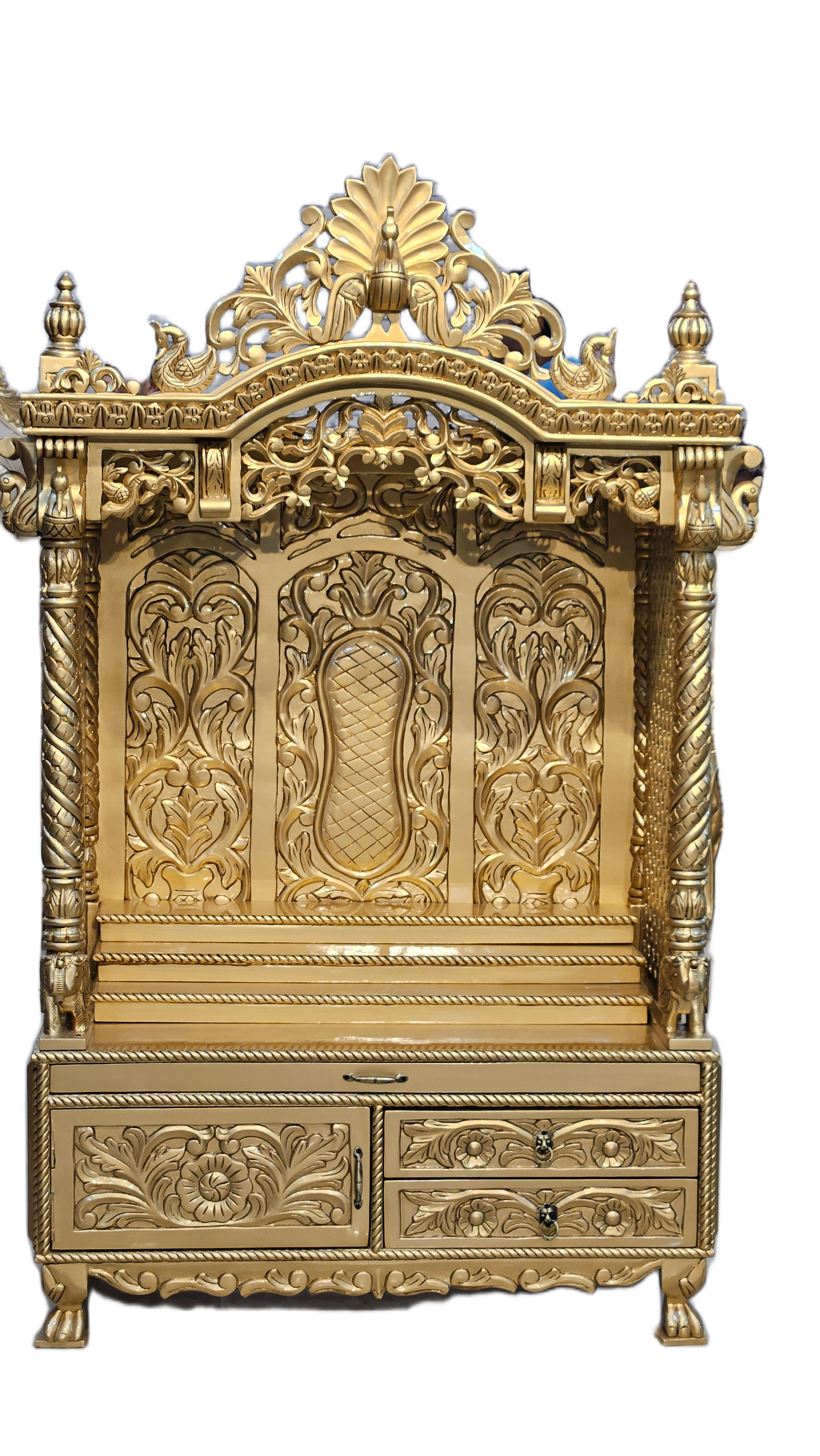 Designer Wooden Temple for Home & Office Pooja