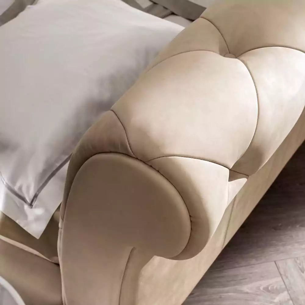 Royal-Inspired Wooden Bed