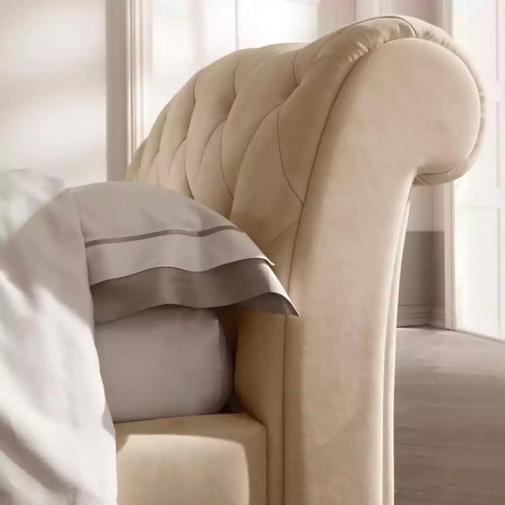 Royal-Inspired Wooden Bed