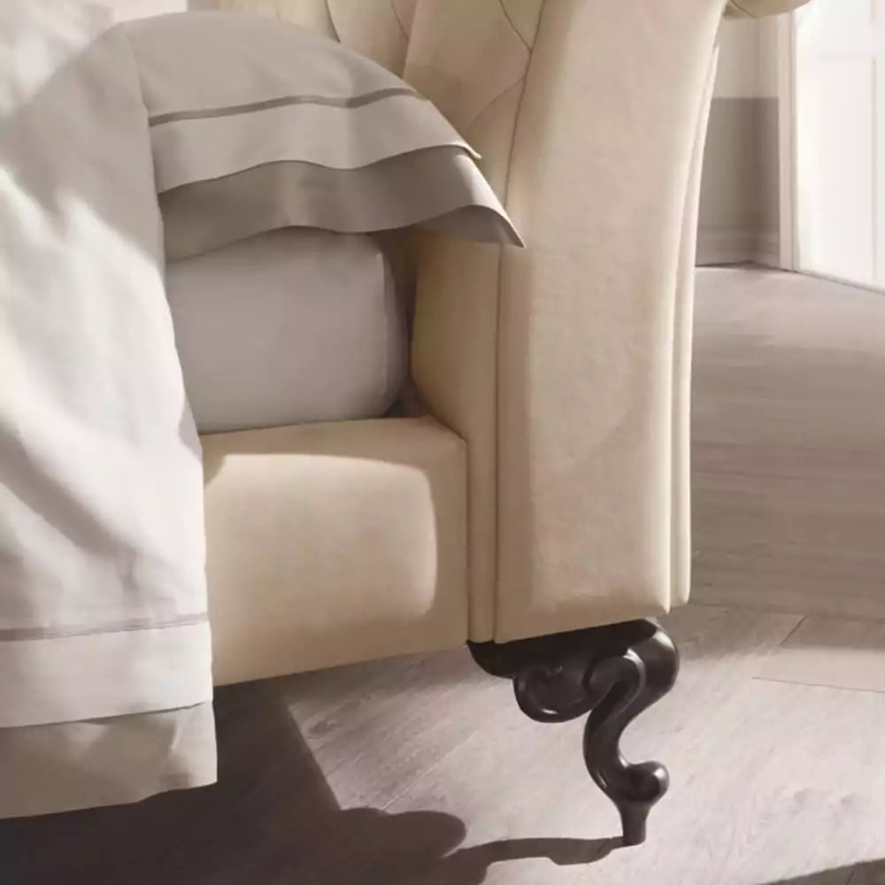 Royal-Inspired Wooden Bed