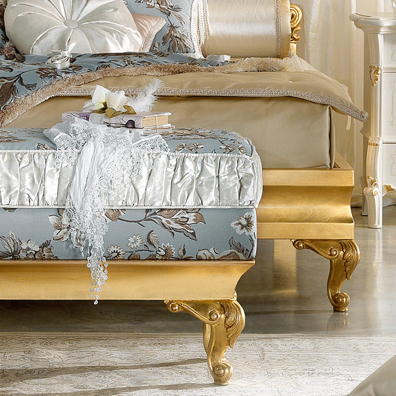 Premium Carved Bed with Royal Wooden Frame