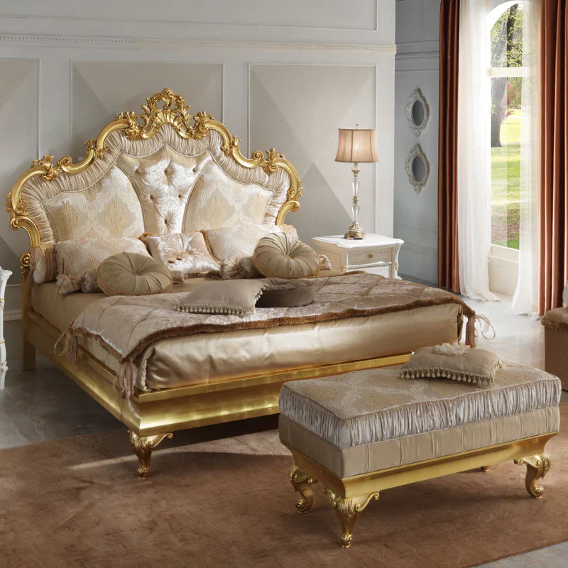 Premium Wooden Carved Bed for Luxurious Homes