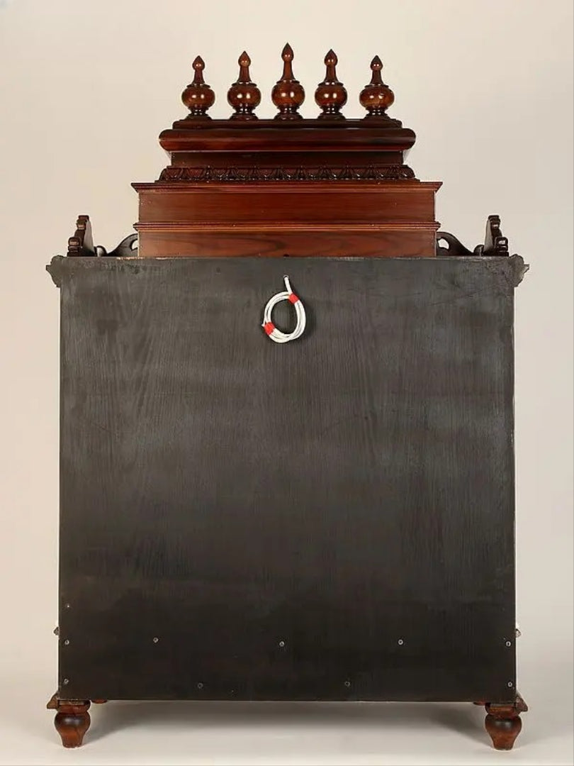 Handcrafted Wooden Mandir for Home | Traditional Pooja Temple with Carving