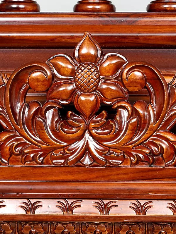 Luxury Wooden Mandir for Home | Designer Pooja Temple Unit