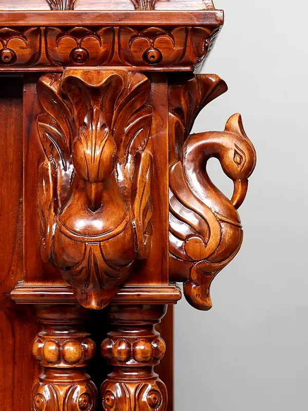 Luxury Wooden Mandir for Home | Designer Pooja Temple Unit