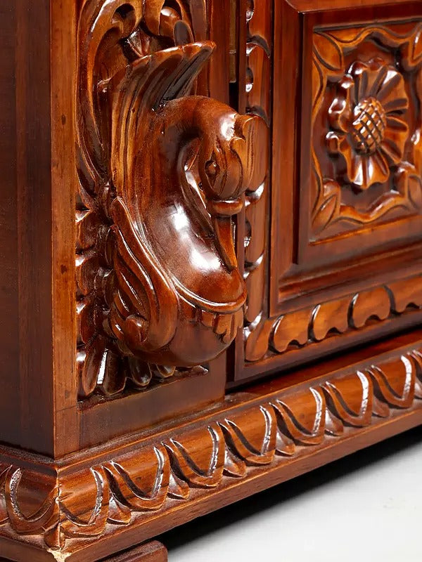 Luxury Wooden Mandir for Home | Designer Pooja Temple Unit