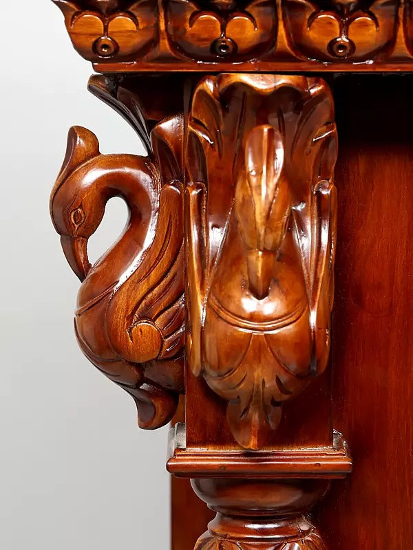 Indian Hand-Carved Wooden Temple | Home Pooja Mandir