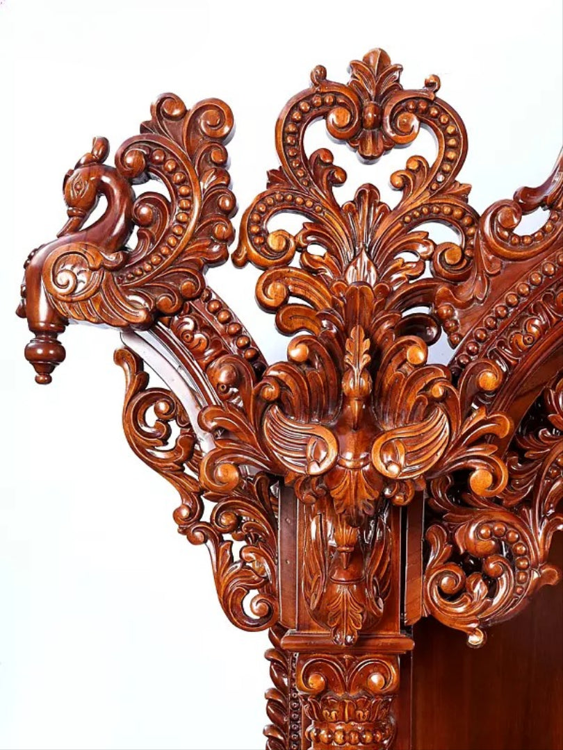 Decorative Wooden Pooja Temple | Luxury Carved Mandir