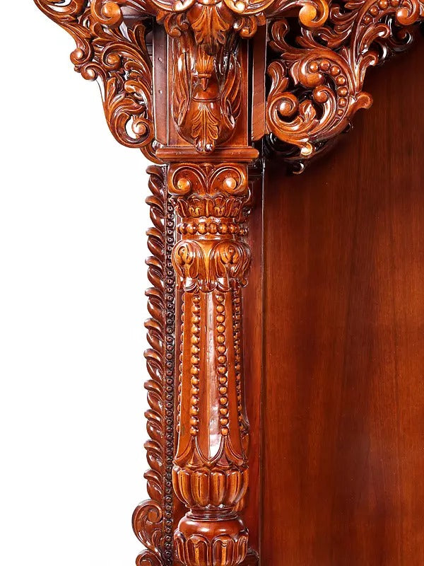 Decorative Wooden Pooja Temple | Luxury Carved Mandir