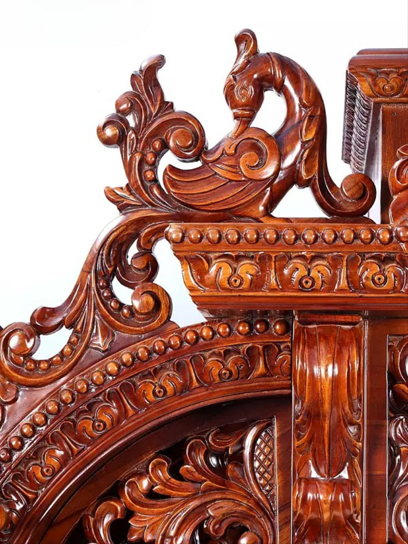 Decorative Wooden Pooja Temple | Luxury Carved Mandir