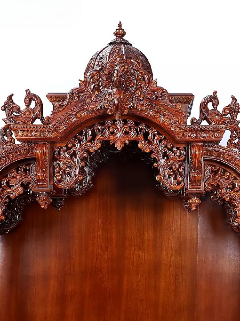 Decorative Wooden Pooja Temple | Luxury Carved Mandir