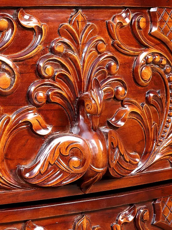 Decorative Wooden Pooja Temple | Luxury Carved Mandir