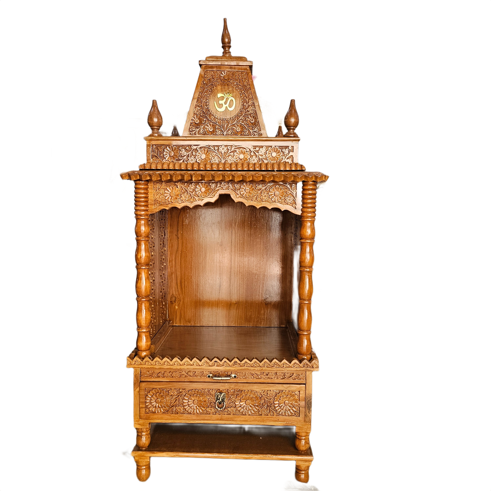Luxury Wooden Temple with Spacious Prayer Area
