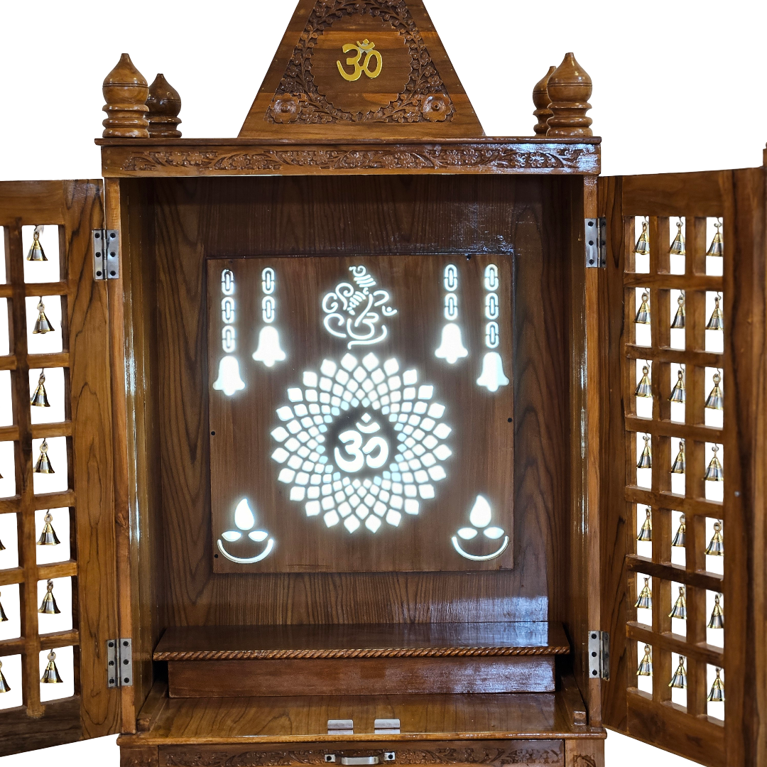 Elegant Wooden Temple for Office & Home Interiors - Image 2