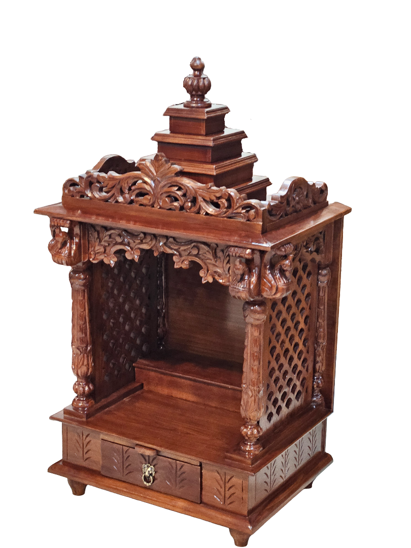 Premium Handcrafted Pooja Mandir for Devotional Spaces - Image 3