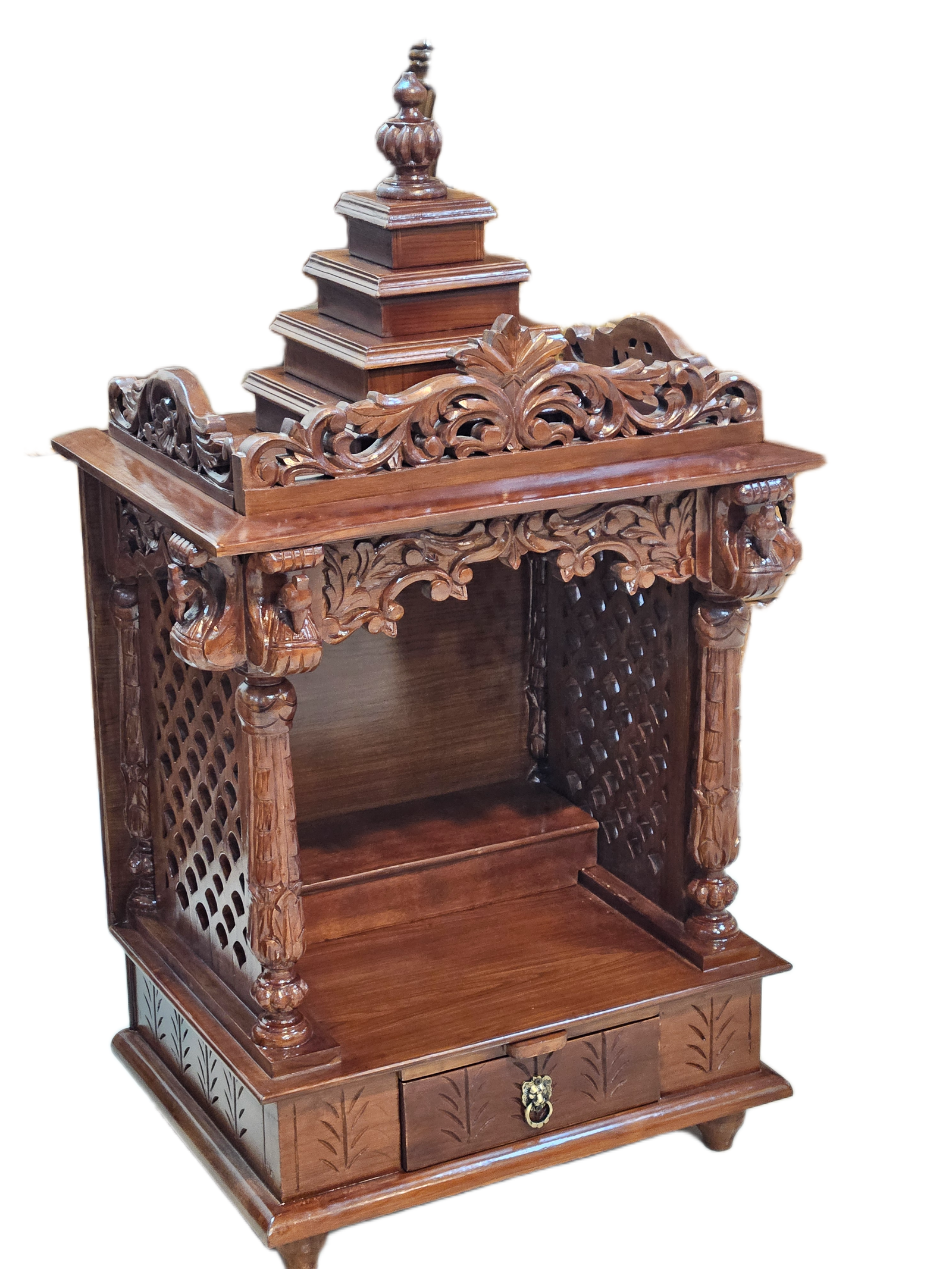 Premium Handcrafted Pooja Mandir for Devotional Spaces - Image 2