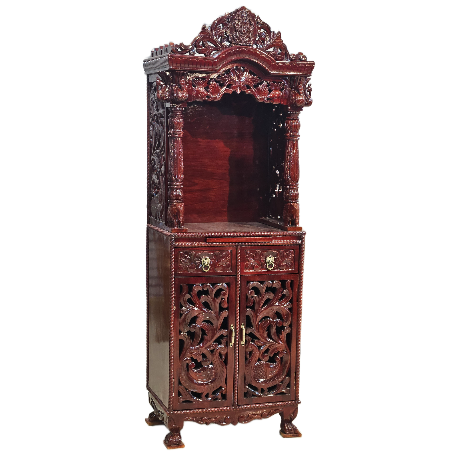Premium Handcrafted Mandir with Intricate Carvings