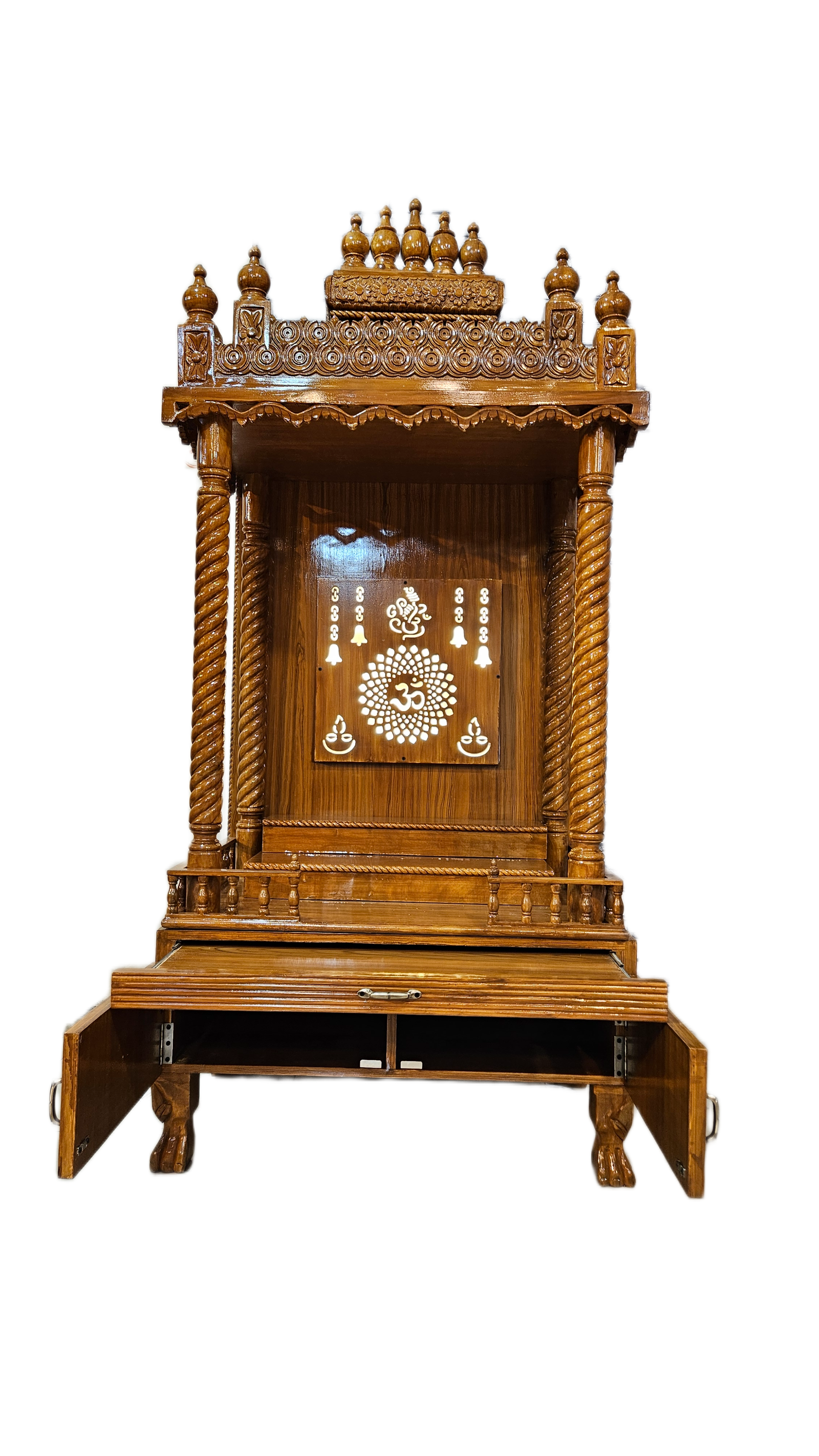 Designer Wooden Temple for Home & Office Pooja - Image 2