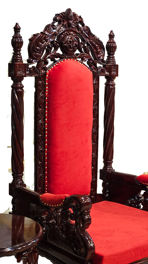 Premium Wooden Guruji Chair for Mandir, Ashram, and Spiritual Seating - Image 4