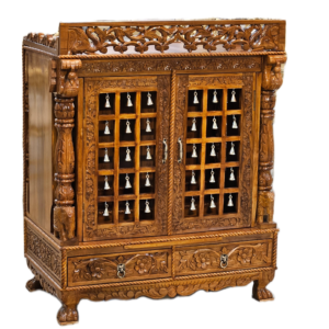 Antique Style Wooden Temple for Home Worship