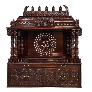 Elegant Wooden Temple for Office & Home Interiors