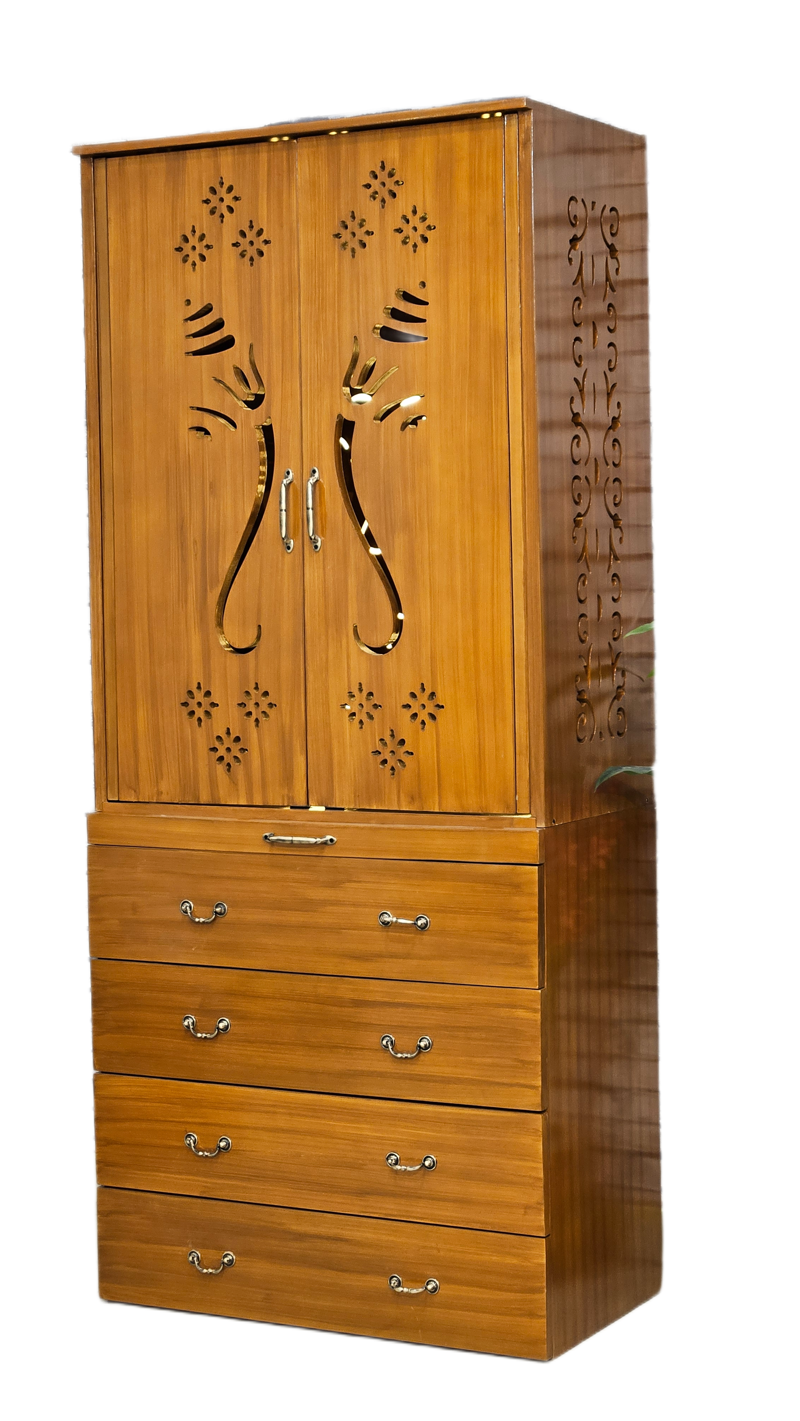 Antique Style Wooden Temple for Home Worship - Image 3