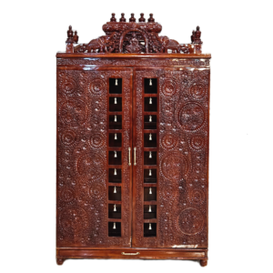 Compact Wooden Temple for Small Homes & Apartments