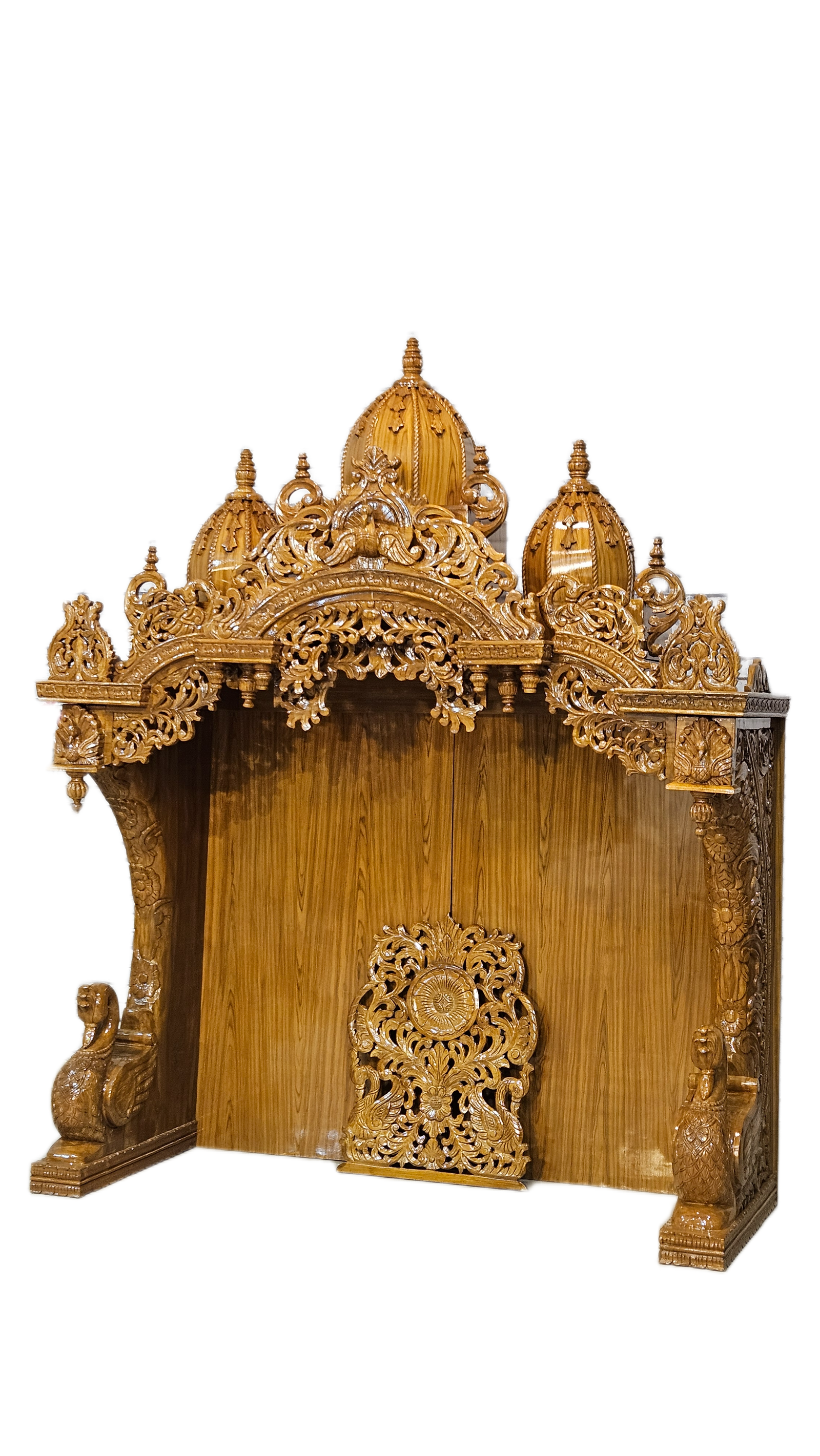 Luxury Wooden ISKCON Pooja Temple - Image 2