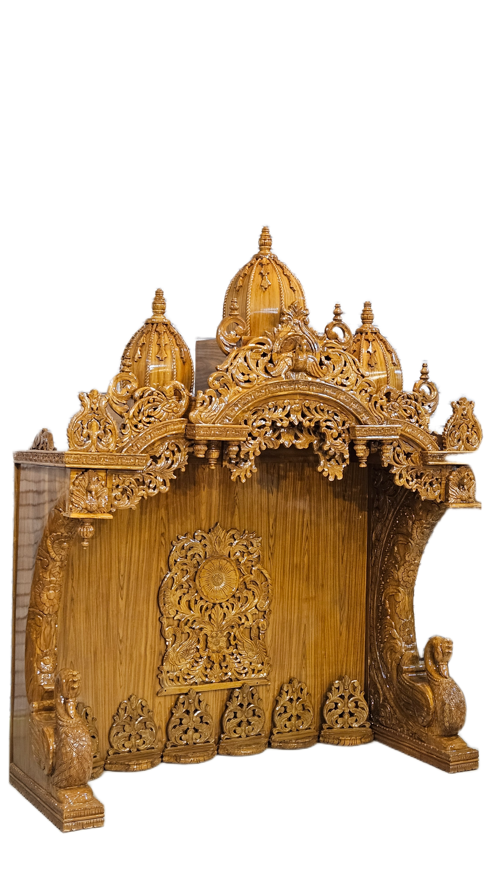 Luxury Wooden ISKCON Pooja Temple - Image 3